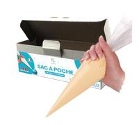 GOUSHY Palucart Lot de 100 sacs à quelques jetables 53 cm de poche Transparent jetable pour gâteau, décoration de gâteau