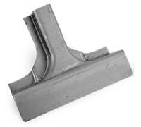 Gousset inférieur de pied milieu droit pour 2CV Fourgonnette à partir de 1965