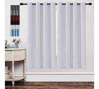 GOUSUN Rideaux de Qualité 95 x 180 cm Opaque à Oeillets Isolation Lumiere Decoration Rideaux Anti UV Decoration Chambre,pour Salon, Blanc