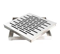 Goutdori Couvercle de Drain de Sol, Grille Drainage en Acier Inoxydable 304, Grille Drainage antirouille Invisible pour Routes, Cour