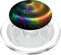 Goûter Le Design Rainbow Fractal Pride Art PopSockets PopGrip pour MagSafe