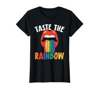 Goûtez à Rainbow Lover Rainbow Whisperer T-Shirt Graphique avec Valeur, Femme, Noir, XL
