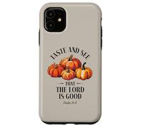 Goûtez et voyez que le Seigneur est bon Christian Pumpkins Faith Coque pour iPhone 11