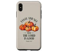 Goûtez et voyez que le Seigneur est bon Christian Pumpkins Faith Coque pour iPhone XS Max
