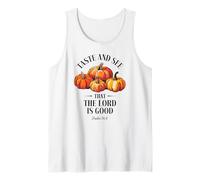 Goûtez et voyez que le Seigneur est bon Christian Pumpkins Faith Débardeur
