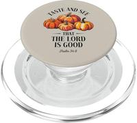 Goûtez et voyez que le Seigneur est bon Christian Pumpkins Faith PopSockets PopGrip pour MagSafe