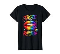 Goûtez Les lèvres Arc-en-Ciel colorées T-Shirt Graphique avec Valeur