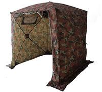 Goutime 2x2m Tente de Chasse Pop-up,Abri de pêche 2 Places Rapide Montage,Rapide à Monter Tente de pêche,Abri de Protection Pliante Camping,Protection Anti-UV 50+（Camouflage）