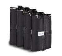 Goutime Sacs Lest Sable pour Tentes Barnum Pliant Poids Lesté pour Tonnelle,Noir 4 Pièces/Ensemble，Sac lestage Sable（Noir Sac de Sable）