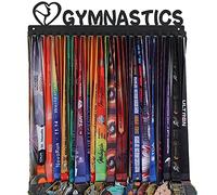 Goutoports Medal Holder Display Hanger Rack Frame for Sport Race Runner- Gymnastics for Girl - Sturdy Black Steel Metal Over 60 Medals Easy to Install