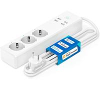 GOUTS ET COULEURSMultiprise Wifi Smart Pour Homekit Wifi Multiprise Avec 3 Sorties Ca Et 4 Ports Usb, Compatible Avec Siri, Alexa, Google Assistant, 2,4 Ghz