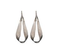 Goutte d'eau feuille boucles d'oreilles, martelé métallique en forme de larme boucles d'oreilles, bijoux déclaration hypoallergénique léger pour les femmes