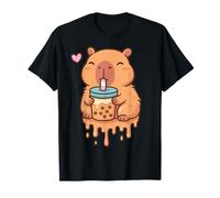 Goutte Kawaii Capybara Boba Bubble Tea Cute Anime T-Shirt