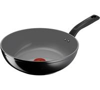 Goutte Wok 28 Cm, Revêtement En Céramique Antiadhésif, Glisse Optimale, Nettoyage Facile, Écologique, Thermo-Signal, Sûr, Compatible Avec Induction