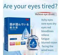 Gouttes anti-fatigue pour les yeux, solution éclaircissante pour les yeux, myopie et soulagement de la fatigue oculaire, nouveau liquide pour les yeuxs Japon (1pcs)
