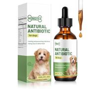 Gouttes antibiotiques pour Chiens, complément nutritionnel diététique en Gouttes pour Chiens, supplément nutritionnel Naturel à Base de Plantes, adapté aux Chien de Tous âges (60ml)