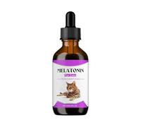 Gouttes apaisantes pour chats - 60 ml - Soutien liquide - Aide à calmer les trajets en voiture - Séparation des orages - Nouvel environnement - Pour les visites chez le vétérinaire - Pour les orages