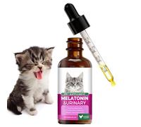 Gouttes apaisantes pour chats - Supplément liquide de nutrition quotidienne de 60 ml, aide à la relaxation alimentaire pour la marche, les voyages, l'entraînement, le camping, la marche, toutes les