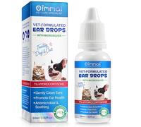 Gouttes Auriculaires pour Chiens et Chats, Nettoyant Oreille Chien et Chat pour Soulager Les Démangeaisons de L'oreille, Soulager L'inflammation de L'oreille, Enlever Le Cérumen, Odeur, 60ml