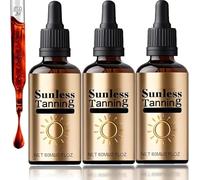 Gouttes Autobronzantes A Boire - 3X60ml Gouttes De Bronzage À Boire, Solution De Bronzage - Stimule Naturellement La Production De Mélanine Pour Le Visage Et Le Corps Sans Soleil
