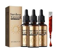Gouttes Autobronzantes A Boire, Gouttes à Boire pour Bronzer, Sunless Tanning Drops To Drink, Autobronzant Visage & Corps Bio, Rapide Bronzage pour Tous Types De Peau, 60ml (3 Bouteille)
