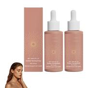 Gouttes autobronzantes, Sérum Autobronzant, Sérum Autobronzant Visage Hydratant, à ajouter aux soins de la peau pour un bronzage personnalisé du visage, Pour Tous Types de Peaux (2Pc)