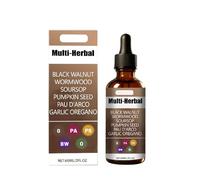 Gouttes d'absinthe et de noyer noir - Formule douce à base de plantes, soutien de la vitalité, convient aux hommes et aux femmes - 60 ml,1pcs