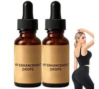 Gouttes d'amélioration des hanches, gouttes de butin pour les femmes, huile de massage des fesses pour le lifting des hanches, nourrissent en profondeur tous les types de peau (2 PCS)