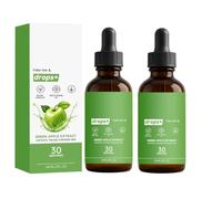Gouttes de biotine pour cheveux| Pour hommes et femmes|2fl.Oz | Avec extrait de pomme verte | Prend en charge des cheveux plus épais et plus volumineux | Liquide facile à absorber | Végétal