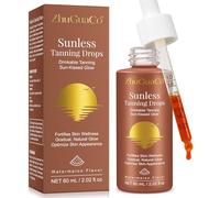 Gouttes de bronzage buvables pour améliorer votre teint naturel de peau pour un véritable éclat ensoleillé, gouttes nourrissantes auto-bronzantes 60 ml (1 pièce)