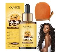 Gouttes de bronzage, gouttes de bronzage, auto-bronzantes, hydratantes, favorise le teint naturel de la peau, pour le visage et le corps, sans soleil, 30 ml
