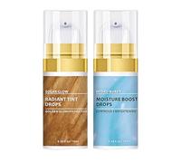 Gouttes de bronzage pour le corps sans soleil, intensificateur hydratant pour la peau, crème de bronzage naturelle pour le visage pour un éclat radieux, autobronzant personnalisable pour une finition