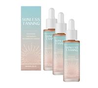 Gouttes de bronzage sans soleil, solution bronzante 2025 Sunless, gouttes de bronzage auto-orales buvables, boisson bronzante pour tous les types de peau et tous les tons de peau, 60 ml (3 pièces)