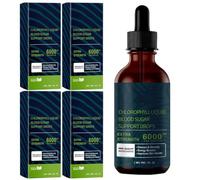 Gouttes De Chlorophylle Liquide For La Vitalité Quotidienne Goût De Menthe Fraîche Absorption Facile Soins Du Corps Soutien 30 Ml(4pcs)