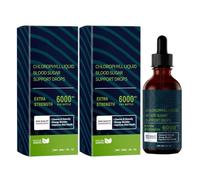Gouttes De Chlorophylle Liquide For La Vitalité Quotidienne Goût De Menthe Fraîche Absorption Facile Soins Du Corps Soutien 30 Ml(2pcs)