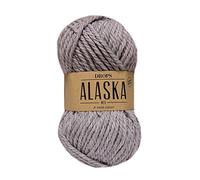 Gouttes de fils peignés 100 % laine Alaska, 4-M, Aran, pelote de 1,8 oz - 77 yards 03 Gris clair