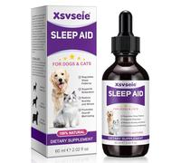 Gouttes de Mélatonine pour Animaux - Complément Naturel pour Chien et Chat - Aide au Sommeil, Calme Le Stress et l’Anxiété, Soutien du Cycle du Sommeil, Formule Sécurisée, 60ml (1)