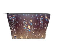 Gouttes de Pluie sur Verre imprimé, Trousse de Toilette Trousse de Maquillage Sac à cosmétiques Trousse de Toilette de Voyage Portable