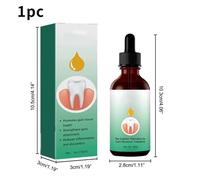 Gouttes De Réparation Gingivale, Réparation Rapide Des Caries, Blanchiment Des Dents, Élimine Les Taches De Plaque Jaune, Soulage Les Gencives, Dentifrice-1pcs Blanc