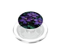 Gouttes de rosée pour clématites Violettes PopSockets PopGrip pour MagSafe