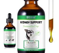 Gouttes De Soutien Rénal pour Chiens Et Chats 60Ml, pour Une Fonction Rénale Saine chez Les Chats Et Les Chiens, Suppléments Naturels À Base De Plantes, Augmentation De L'Immunité (Dogs)
