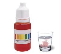 Gouttes de test de réactif de pH, solution indicatrice de pH | Testeur de pH testeur de qualité de l'eau de 10 ml pour l'eau, testeur d'eau d'aquarium, testeur de niveau de pH pratique