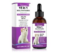 Gouttes de vitamines pour Chats, Nutrients for Cats, Soutien du métabolisme et du système immunitaire, Soulager la Mauvaise Humeur d'un Chat
