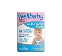 Gouttes multivitaminées pour bébé Vitabiotics Wellbaby (30 ml)