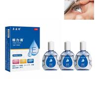 Gouttes oculaires anti-fatigue,Gouttes oculaires japonaises,Nouveau liquide de soin des yeux japonais,Solution éclaircissante pour les yeux,Liquide de soin des yeux (3PCS)