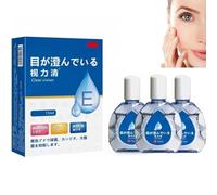 Gouttes oculaires anti-fatigue, gouttes oculaires japonaises, solution éclaircissante pour les yeux du Japon, gouttes oculaires anti-fatigue pour une vision claire, soulager la fatigue oculaire (3pcs)
