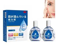 Gouttes oculaires anti-fatigue, gouttes oculaires japonaises, solution éclaircissante pour les yeux du Japon, gouttes oculaires anti-fatigue pour une vision claire, soulager la fatigue oculaire (2pcs)