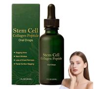 Gouttes orales à base de cellules souches et de peptides de collagène, liquide oral naturel à base de cellules souches, douceur et fermeté, éclaircit le teint et lisse la texture (1pcs)