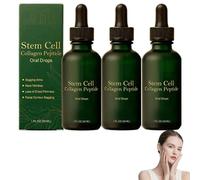 Gouttes orales au collagène et aux peptides de cellules souches, 2026 Nouvelles gouttes liquides naturelles à base de peptides de collagène multiples, pour une peau liftée et raffermie (3PCS)