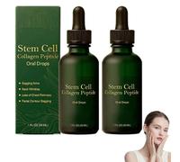 Gouttes orales au collagène et aux peptides de cellules souches, 2026 Nouvelles gouttes liquides naturelles à base de peptides de collagène multiples, pour une peau liftée et raffermie (2PCS)